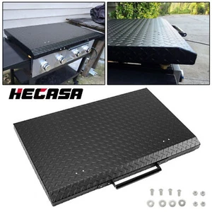 HECASA Black Outdoor 36” Griddle Grill Hard Cover Lid Waterproof  for Blackstone - Picture 1 of 12