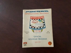 Original Program of the First Pocono 500 (Schaefer 500 at Pocono) July 3, 1971 - Picture 1 of 2