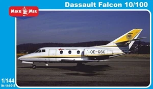 Mikromir 144018 Dassault Falcon 10/100 corporate jet aircraft, 1/144 - Picture 1 of 6
