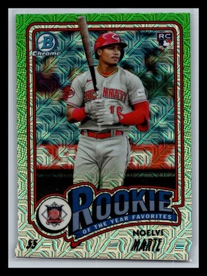 Noelvi Marte Cincinnati Reds #ROY-4 Bowman 2024 RoTY Favorites Mojo Refractors - Image 1 of 2