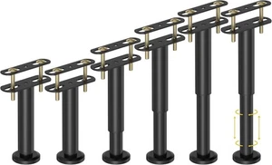 6 Pcs Adjustable Height Bed Support Legs 7.08-12.6 inch, Bed Frame Center Sup... - Picture 1 of 9
