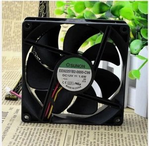 SUNON EE92251B2-0000-C99 9025 1.6W 12V Magnetic Bearing Silent Case Fan - Picture 1 of 2