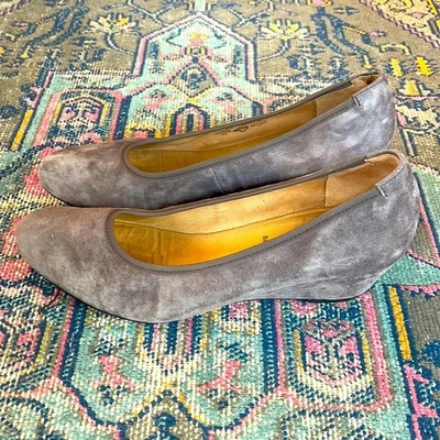 Zapatos de salón Gabor Sacchetto gamuza punta redonda cuña talla 7 Foto 1 de 4