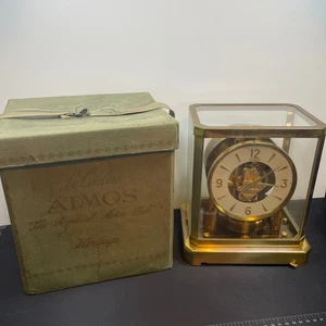 Horloge LeCoultre Atmos mouvement perpétuel #140839 avec boite - TESTÉ FONCTIONNE - Photo 1/13