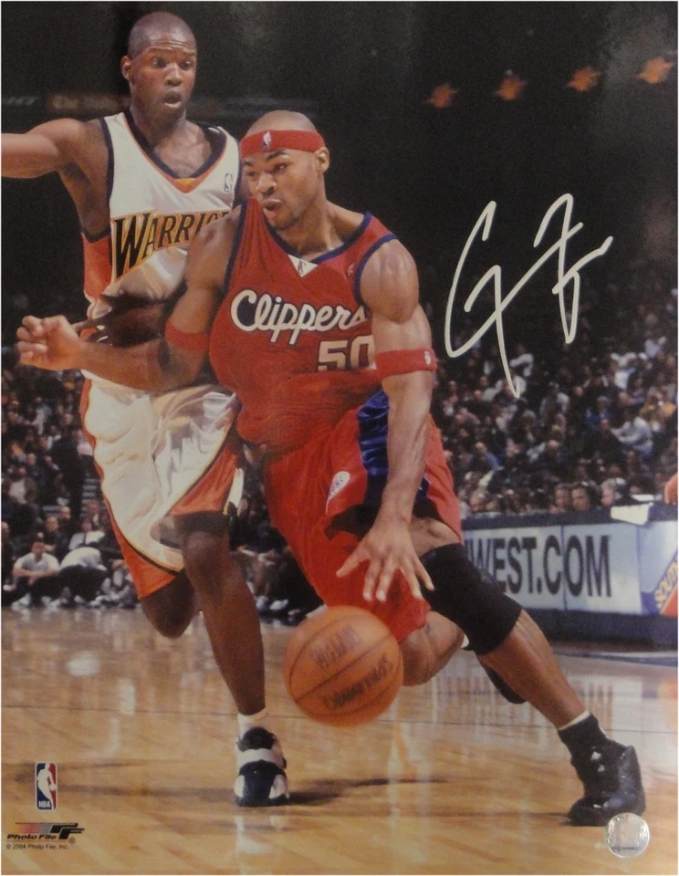 Foto firmada por Corey Maggette autografiada 16x20 Los Angeles Clippers bola de regate Foto 1 de 1