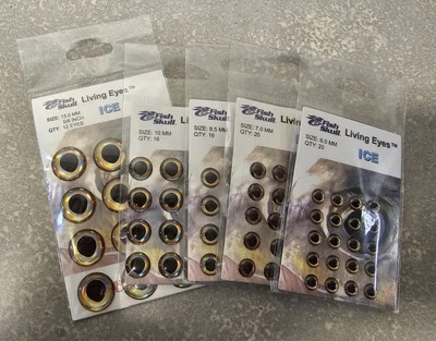 Calavera de pez ojos vivos 15 mm, 10 mm, 8,5 mm, 7 mm, 6 mm ICE Foto 1 de 4