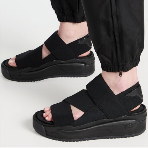 Adidas Y 3 Rivalry sandali platform streetwear neri uomo taglia 6 donna taglia 7