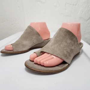 Vince Darla Damen-Keilsandale grau Veloursleder Zehenschlaufe Memory 7,5 M 325 $ - Bild 1 von 21