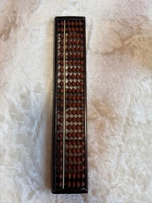 Tomo Seal Wooden Abacus Traditional Brown School Counting Tool Used - Image 1 of 3