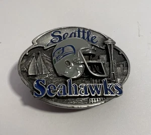 Seattle Seahawks Men’s Belt Buckle Limited Ed. #363/10K by Siskiyou Vintage - Picture 1 of 4