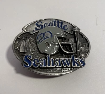 Seattle Seahawks Men’s Belt Buckle Limited Ed. #363/10K by Siskiyou Vintage - Image 1 of 4