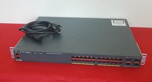 Cisco WS-C2960X-24PS-L • Ethernet Gigabit PoE Switch • 24 Ports - 2960X - Picture 1 of 1