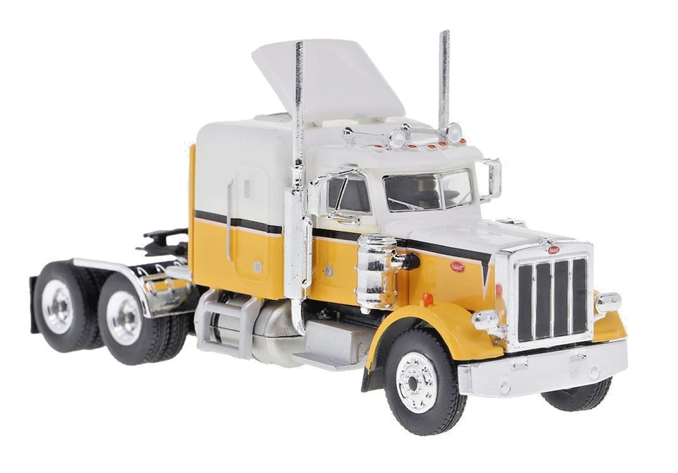 Brekina 85717 Peterbilt 359, Bianco / Giallo Scuro, 1973, H0, Nuovo 2025 - Immagine 1 di 1