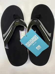 Reef Cushion Sandals Women’s Sz 5 Girls Slap 3 Flip Flop Slipper Purple Grey NWT - Picture 1 of 13
