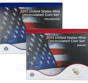 2013 United States Mint Uncirculated Coin P & D Set OGP Free Shipping! - Picture 1 of 1