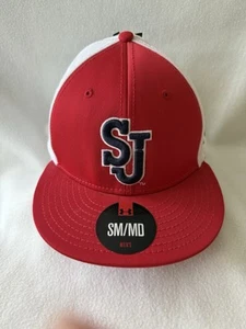 St. John's University Johnnies And Fitted Flat Bill Baseball Hat 2013- S/M NWT - Picture 1 of 9