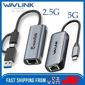 5GBPS/2.5GBPS USB Ethernet Adapter Laptop Network Adapter Type-C to RJ45 Adapter - Picture 1 of 29