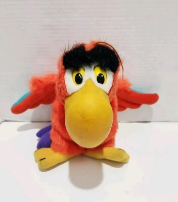 IAGO Aladdin Marioneta de Mano Aplausos De Colección Disney Loro Pájaro Peluche 1993 Juguete Foto 1 de 4