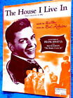 SHEET MUSIC ,THE HOUSE I LIVE IN " 1947  RKO FEATURETTE CHORDS VOCALS