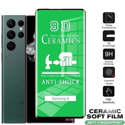 Protector de pantalla ultra cerámica para Samsung Galaxy S23 S22 S21 S20 Note 10 20 Foto 1 de 4
