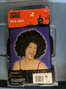 Black 70's Wig Totally Ghoul.  Brand New in Package. 70s  - Picture 1 of 2