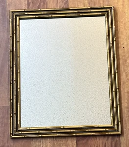 Vintage Windsor Art Faux Gold Bamboo Framed Mirror, 16x20, Rectangular - Picture 1 of 11