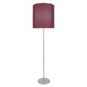 Robert Abbey Kate 1 Light Floor Lamp, Nickel/Clear Crystal/Vintage Wine - VW07 - Picture 1 of 1