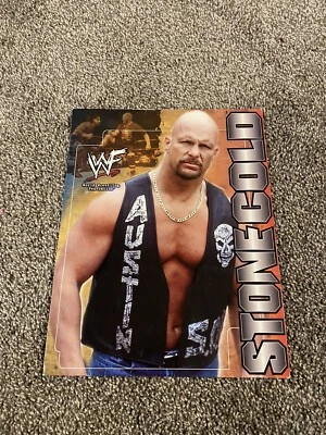 Vintage 2002 WWF Wrestling Stone Cold Steve Austin 3 Ring 2-Pocket Folder - Image 1 of 4