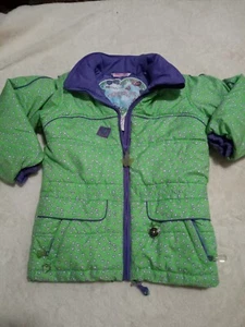 Obermeyer Jacket I-Grow Coat Ski Jacket Butterfly Kisses Sz 7 Girls c4 - Picture 1 of 7