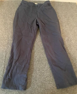 L.L. BEAN Womens 14 Classic Fit Gray Pants Stretch Cotton Lined Casual Trousers - Picture 1 of 14