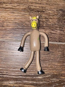 Vintage Rubber Bendable Brown Horse 4” Gumby Clone Yellow Hair Made In China - Picture 1 of 4
