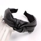 Top Knot Cute Girls For Women Knotted Headband Pu Leather Leather Headbands