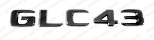 New Gloss Black Emblem Trunk Lid Logo Letters for Mercedes-Benz GLC43 AMG X253 - Picture 1 of 4