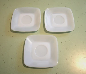 Vintage Fire King Delphite Azurite Blue Charm Square 5.5" Saucers Plates - 3 - Picture 1 of 4
