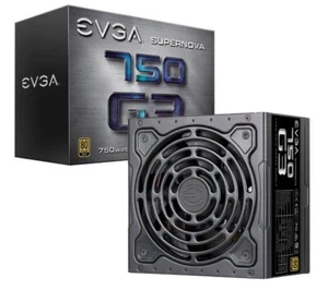 EVGA SuperNova 750 G3 ATX Zasilacz do gier PSU 80Plus Gold 750W w pełni modułowy - Zdjęcie 1 z 1