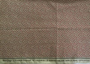 Moda French General BON VOYAGE 13708 11 Rouge Floral FAT QUARTER - Picture 1 of 2