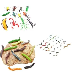 12 Pcs/Set Plastic Simulation Caterpillar Kids Gifts,Toys Games - Afbeelding 1 van 14