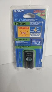 NEW Genuine Sony Lithium Ion NP-F550 Rechargeable Battery Pack Handycam Sealed - Picture 1 of 8