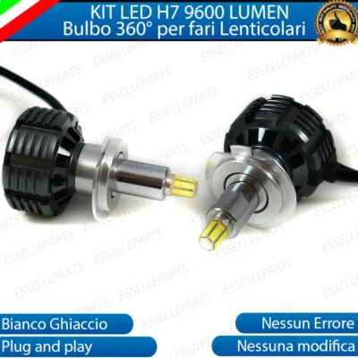 KIT FULL LED H7 6000K XENON CANBUS 360° SPECIFICO PER FARI LENTICOLARI NO ERROR