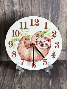 Handmade Sloth Clock>