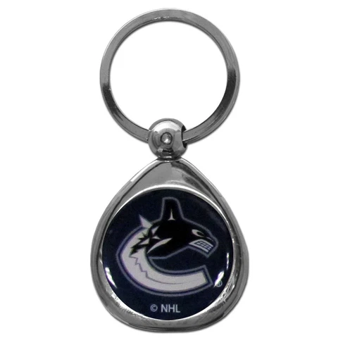 Vancouver Canucks Chrome Metal Keychain [NEW] Team Logo Key Chain Jewelry NHL Cover