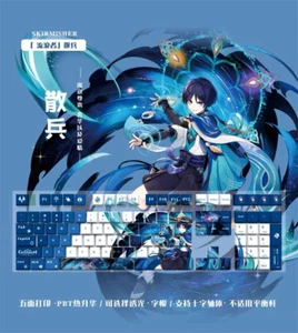 Genshin Impact Wanderer PBT Mechanical keyboard keycaps F/Cherry MX Keyboard 128 - Afbeelding 1 van 3