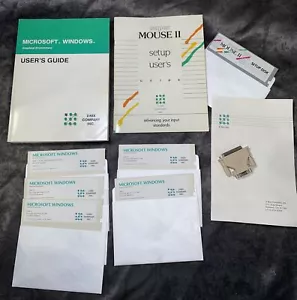1992 Microsoft Windows User's 3.0 Guide & Discs Z-NIX Mouse II Setup - Picture 1 of 6