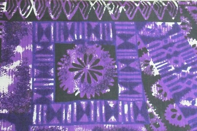 Trans-Pacific Textiles Fabric 100% Cotton FAT QUARTER Tie-Dye Purple Black White - Image 1 of 4