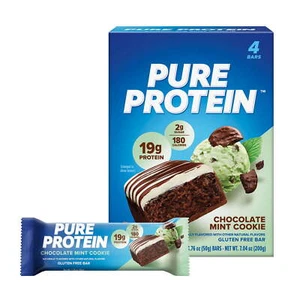 Pure Protein Bars, Chocolate Mint Cookie, 20g Protein, Gluten Free, 1.76 oz - Picture 1 of 10
