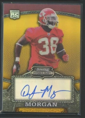 2008 Bowman Sterling #127 DaJuan Morgan Gold Rookie Autographs #/1050 - Image 1 of 2