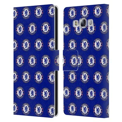 OFFICIAL CHELSEA FOOTBALL CLUB CREST LEATHER BOOK FLIP CASE FOR SAMSUNG PHONES 3 - Image 1 of 4