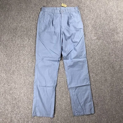 Calça de algodão leve vintage anos 70 anos 80 Eddie Bauer tamanho 33M azul trabalho NOVA NOS! - Imagem 1 de 4