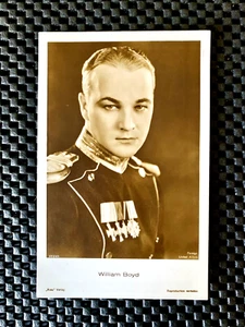 WILLIAM BOYD SILENT FILM ACTOR WORLD WAR I MILITARY HOPALONG CASSIDY POSTCARD - Imagen 1 de 2