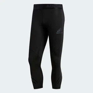 adidas AlphaSkin Sport Mens 3/4 Training Tights - Black size XL - Picture 1 of 2